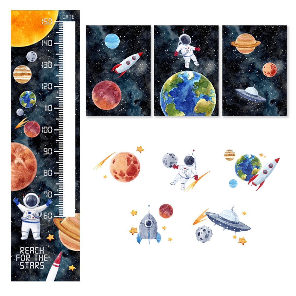 Space Set Decals & Height Charts