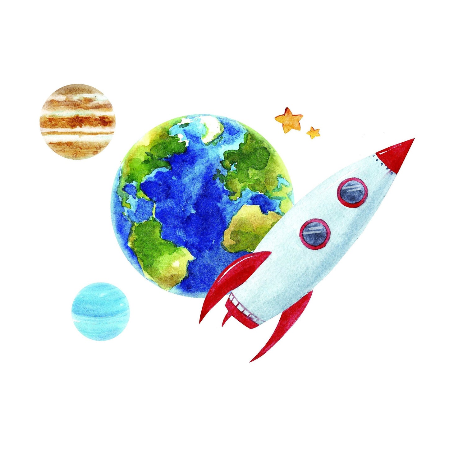 Space Set Wall Art Theme