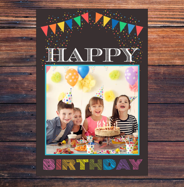 Selfie Photo Frame Prop "Happy Birthday Generic"