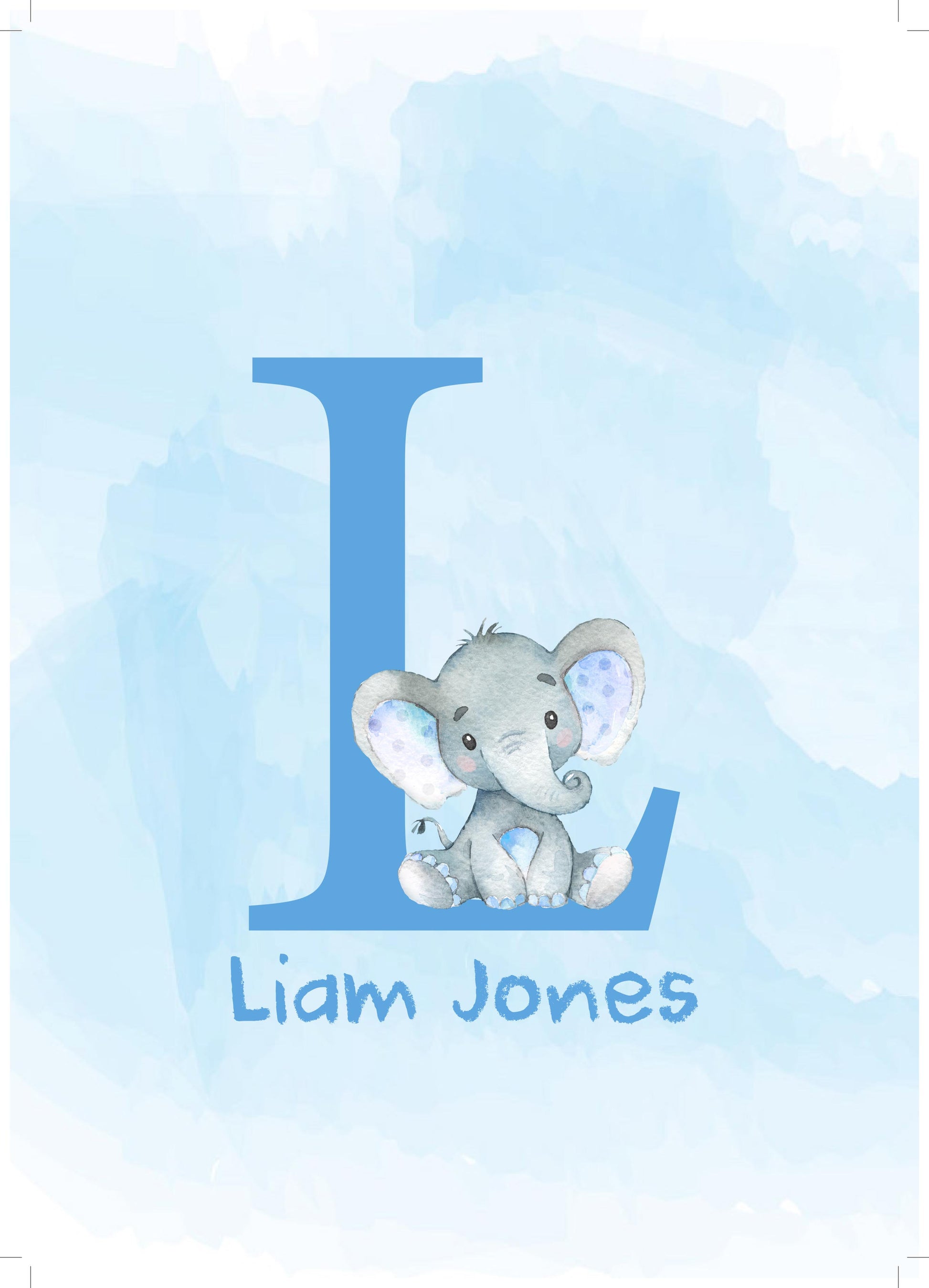 Set of 3 Boys Blue Baby Ellie Canvas & More 