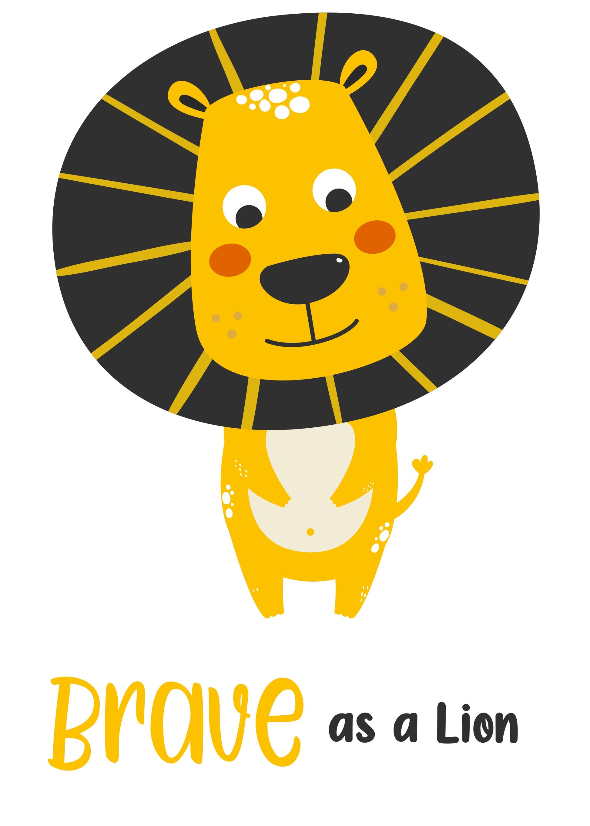 Set of 3 Unisex Brave Animals Canvas & More 