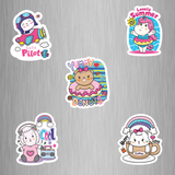 Cute Cartoon Animal for Girls Fridge Magnets - (5 PER PACK) (UK)