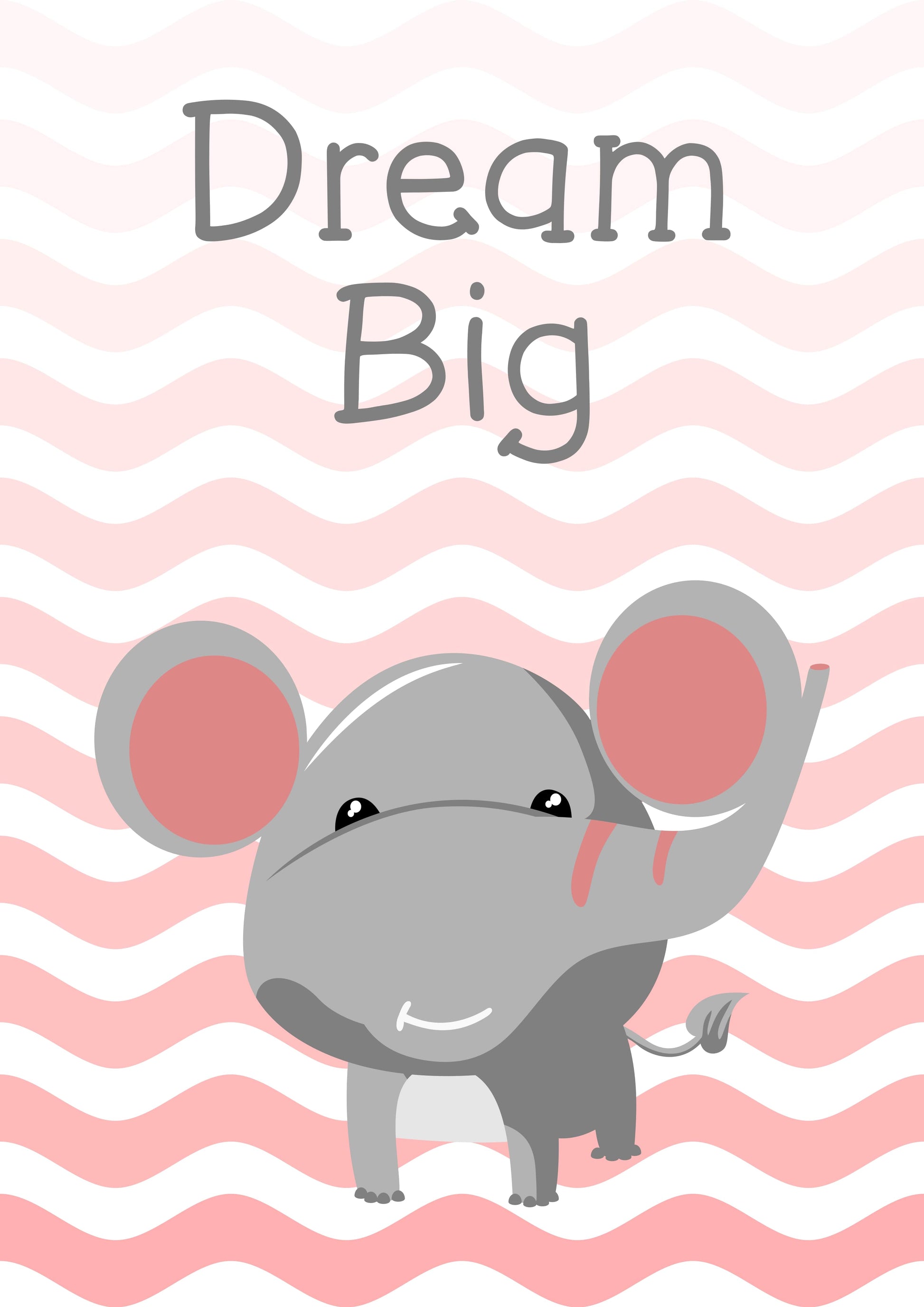 Girls: Set of 3 - Dream Big Elephant - Be Clever Sheet - Stay Cute Cat Canvas & More 