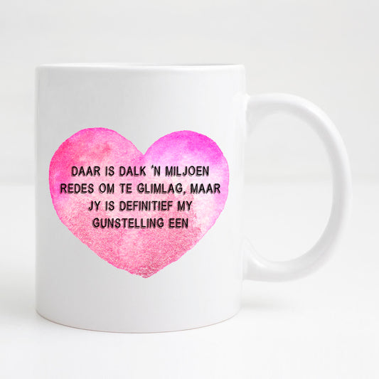 Daar is dalk 'n miljoen redes om te glimlag Mug