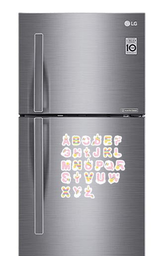 Unicorn Alphabet Fridge Magnets - (26 PER PACK)