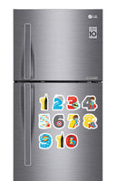 Super Hero Number Photo Fridge Magnets - (11 PER PACK) (UK)