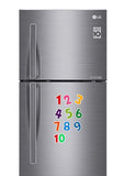 Plain Theme Numbers Photo Fridge Magnets - (11 PER PACK) (UK)