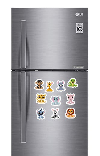 Little Animal Pack (2) Photo Fridge Magnets - (10 PER PACK)