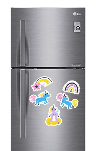 Rainbow Unicorn Fridge Magnets - (5 PER PACK)
