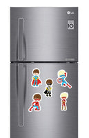 Super Hero Boys Fridge Magnets - (5 PER PACK) (UK)