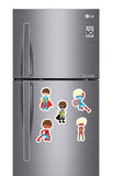 Super Hero Boys Fridge Magnets - (5 PER PACK) (UK)