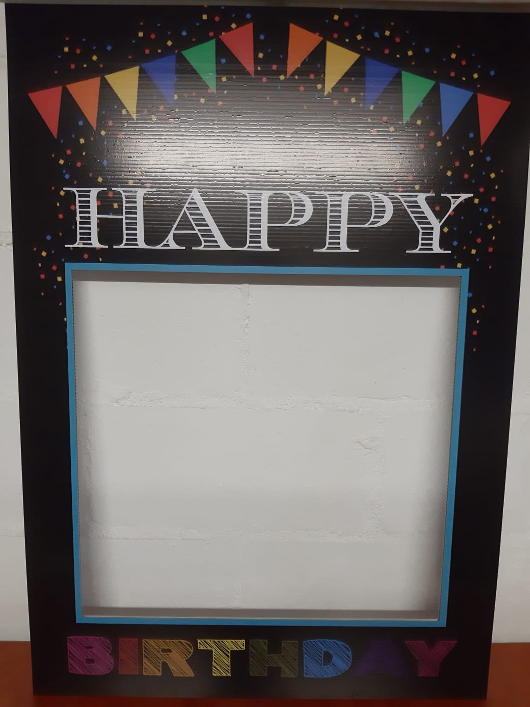 Selfie Photo Frame Prop "Happy Birthday Generic"