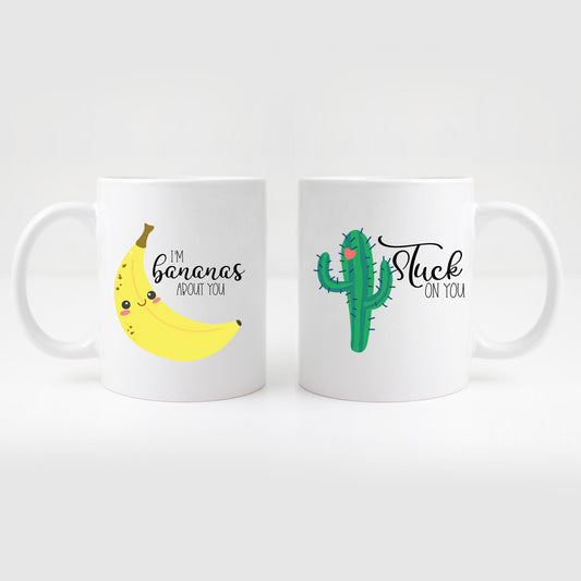 I'm bananas about you, Stuck on you Mug