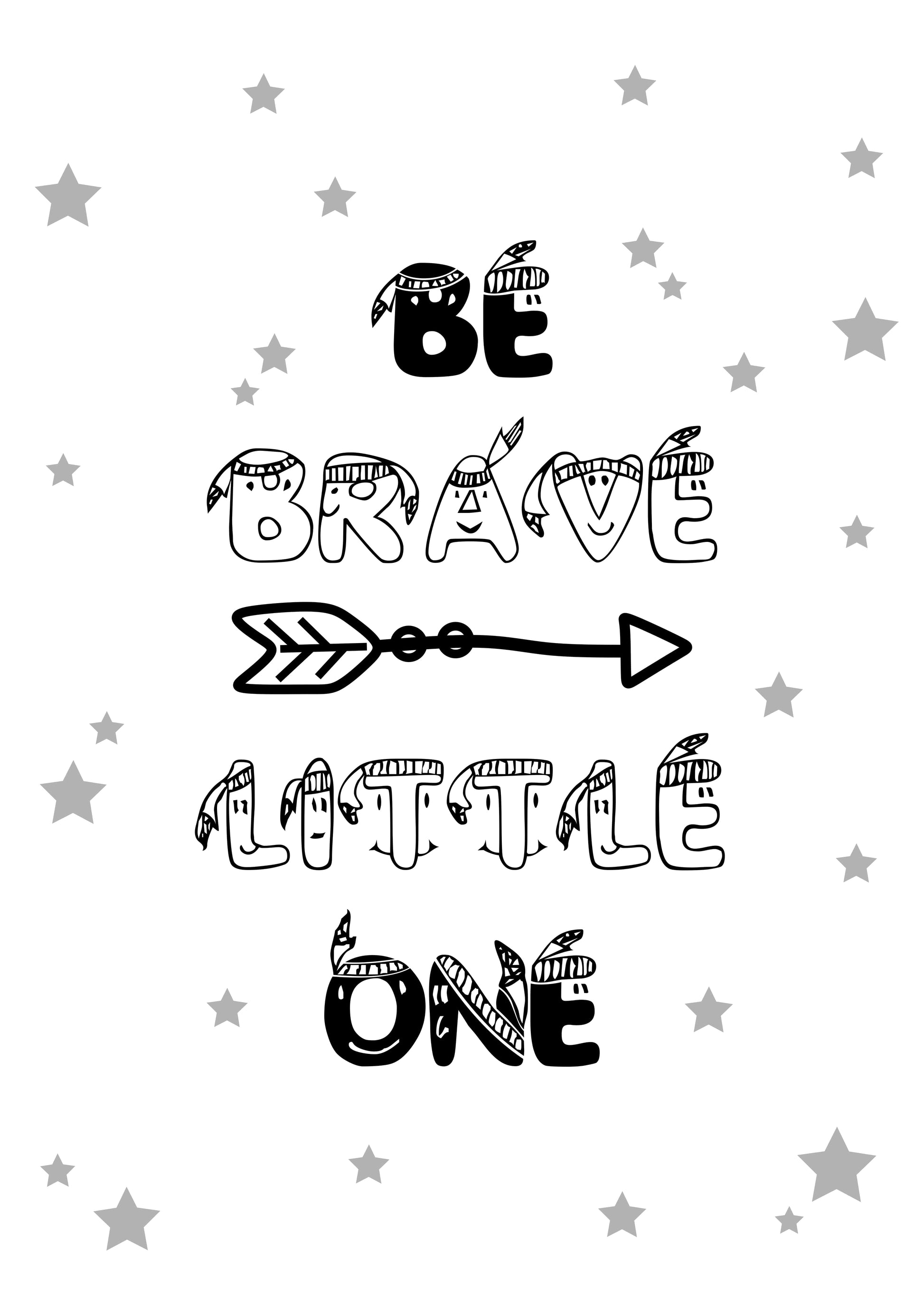 Unisex: Set of 3 - Sweet Dreams - Be Brave Bear Canvas & More 