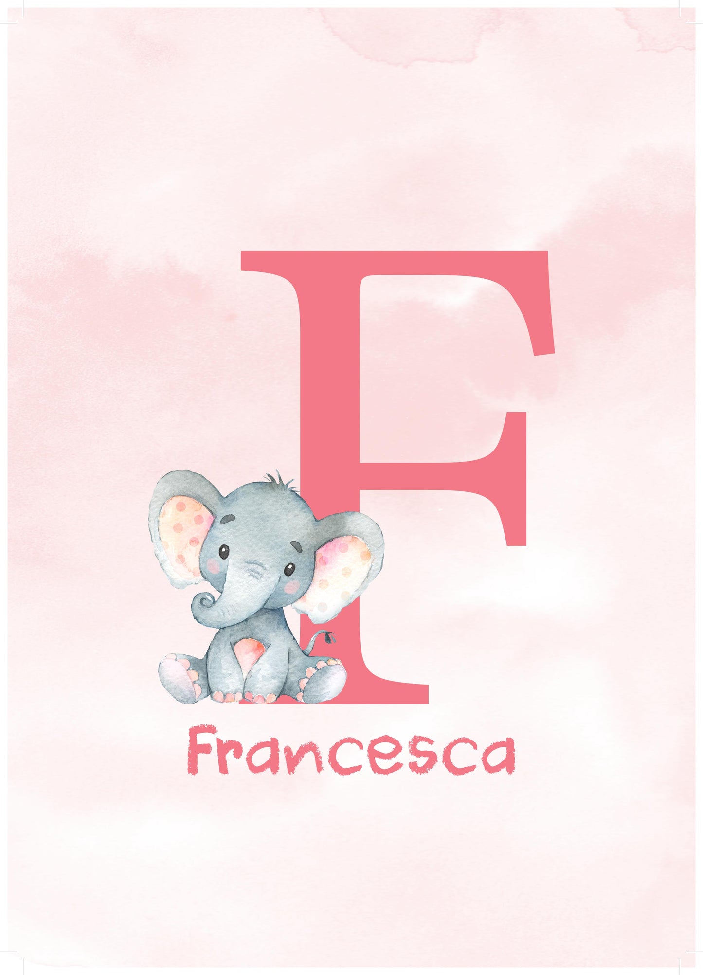 Set of 3 Girls Pink Baby Ellie Canvas & More 