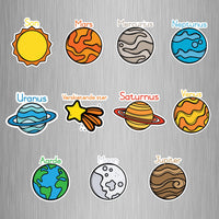 Planete Photo Fridge Magnets - (11 PER PACK) (UK)