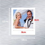 Polaroid-Styled Photo Fridge Magnets - personalised (9 PER PACK) LARGE *10cm x 12cm (UK)