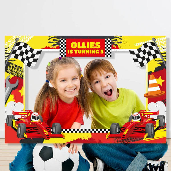 Selfie Photo Frame Prop "Race Car"