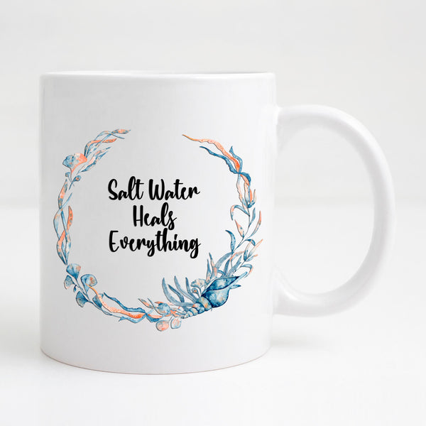 Salt water Heals everything Mug