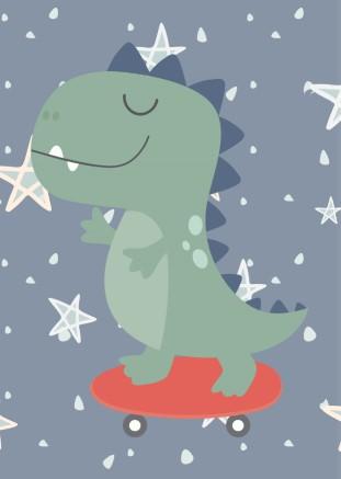 Set of 3 Boys Dino Dude 1 Canvas & More 
