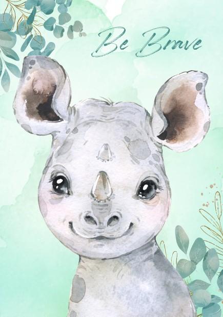 Unisex: Set of 3 - Cute Safari Set with Sayings Canvas & More 