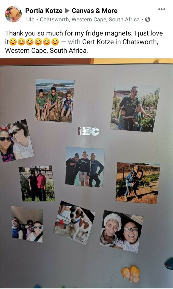 Photo Fridge Magnets - personalised (9 PER PACK) Canvas & More 