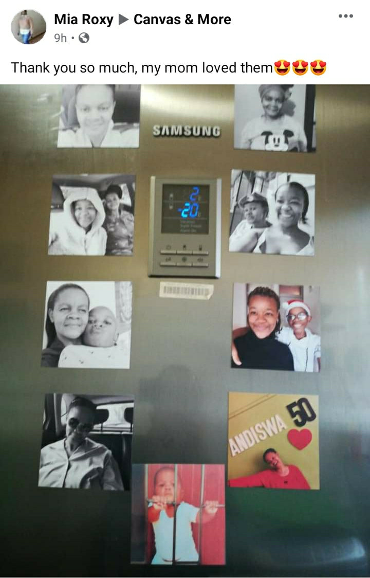 Square Photo Fridge Magnets - personalised (9 PER PACK) LARGE 10cm x 10cm