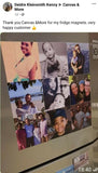 Square Photo Fridge Magnets - personalised (9 PER PACK) LARGE 10cm x 10cm (UK)