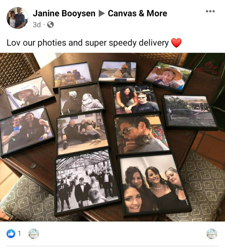 Framed Canvas Prints (Set of 6)