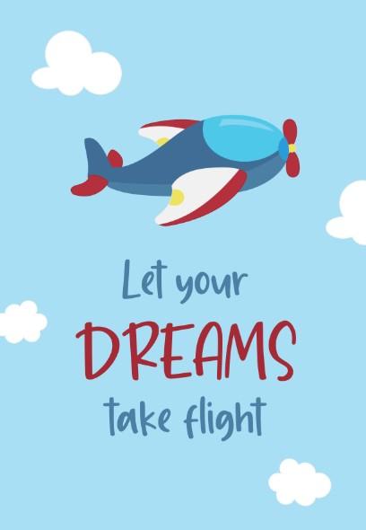Boys - Set of 3 - Aeroplane wall art set Canvas & More 