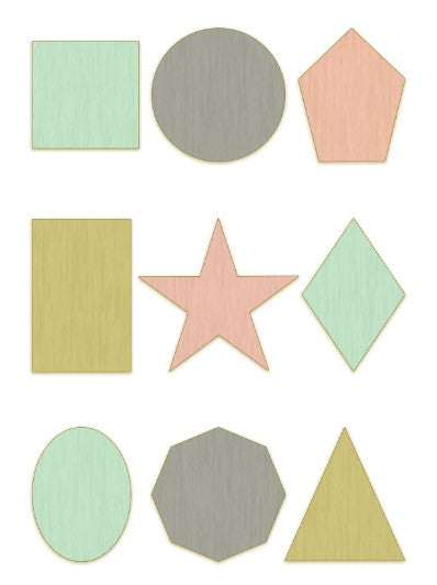 Unisex:  Set of 3 - Educational ABC, Shapes and Numbers