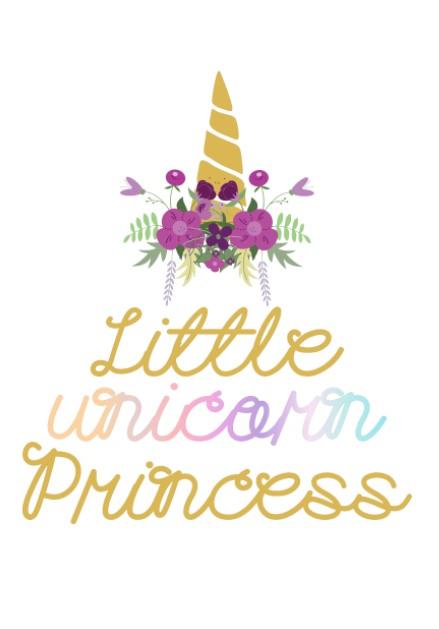 Girls: Set of 3 - Sweet Dreams Little Unicorn Princess Canvas & More 