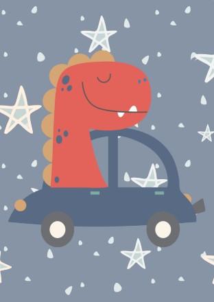 Set of 3 Boys Dino Dude 1 Canvas & More 