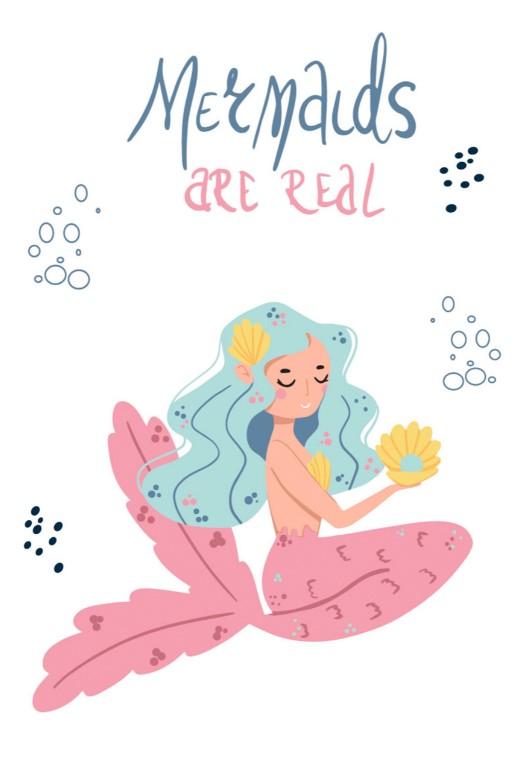 Girls: Set of 3 - Lets-Be-Mermaids (2) Canvas & More 