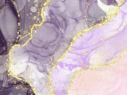 Alcohol-Ink-Gold-Glitter Canvas Prints Canvas & More A1 Dark Purple-Light Purple-Pink-Gold Glitter 