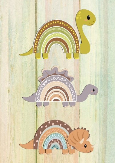 Boys: Set of 1 - Rainbow Dinos