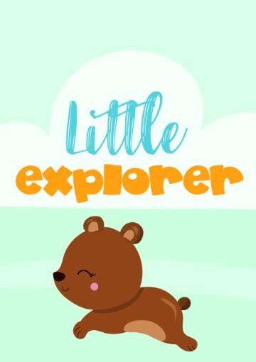 Unisex: Set of 3 - Stay curious little Bear (available in 3 colors) Canvas & More 