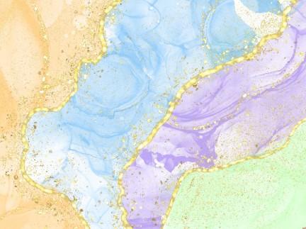 Alcohol-Ink-Gold-Glitter Canvas Prints Canvas & More A1 Orange-Blue-Purple-Green-Gold Glitter 