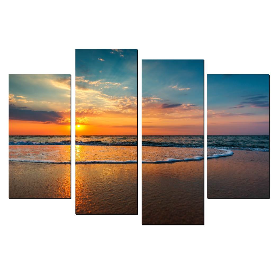 4 Piece Staggered Split Canvas Print ComBo Canvas & More 