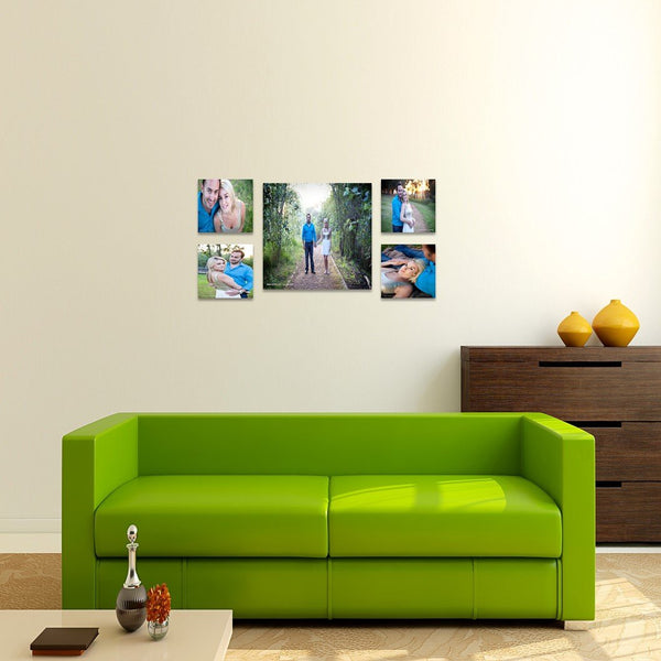 5 Piece Square Canvas Print Combo Special Bundle Canvas & More 