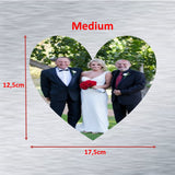 Heart-Shaped Photo Fridge Magnet PUZZLES- personalised (4 PER PACK) (UK)