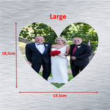 Heart-Shaped Photo Fridge Magnet PUZZLES- personalised (4 PER PACK) (UK)