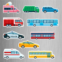 Transportation Photo Fridge Magnets - (10 PER PACK) (UK)