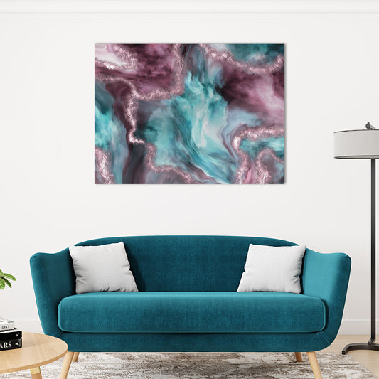 Unicorn Watercolor Marble Print (2)