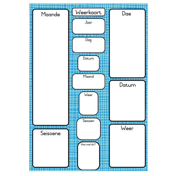 Date & Weather Chart (Afrikaans) (50pc)