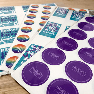 Custom Vinyl Labels - Your image any shape or size! Peel & Stick