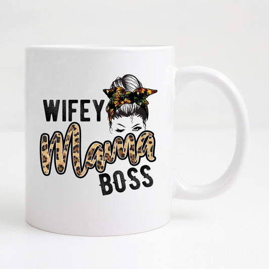 Wife Mom Bos Mug