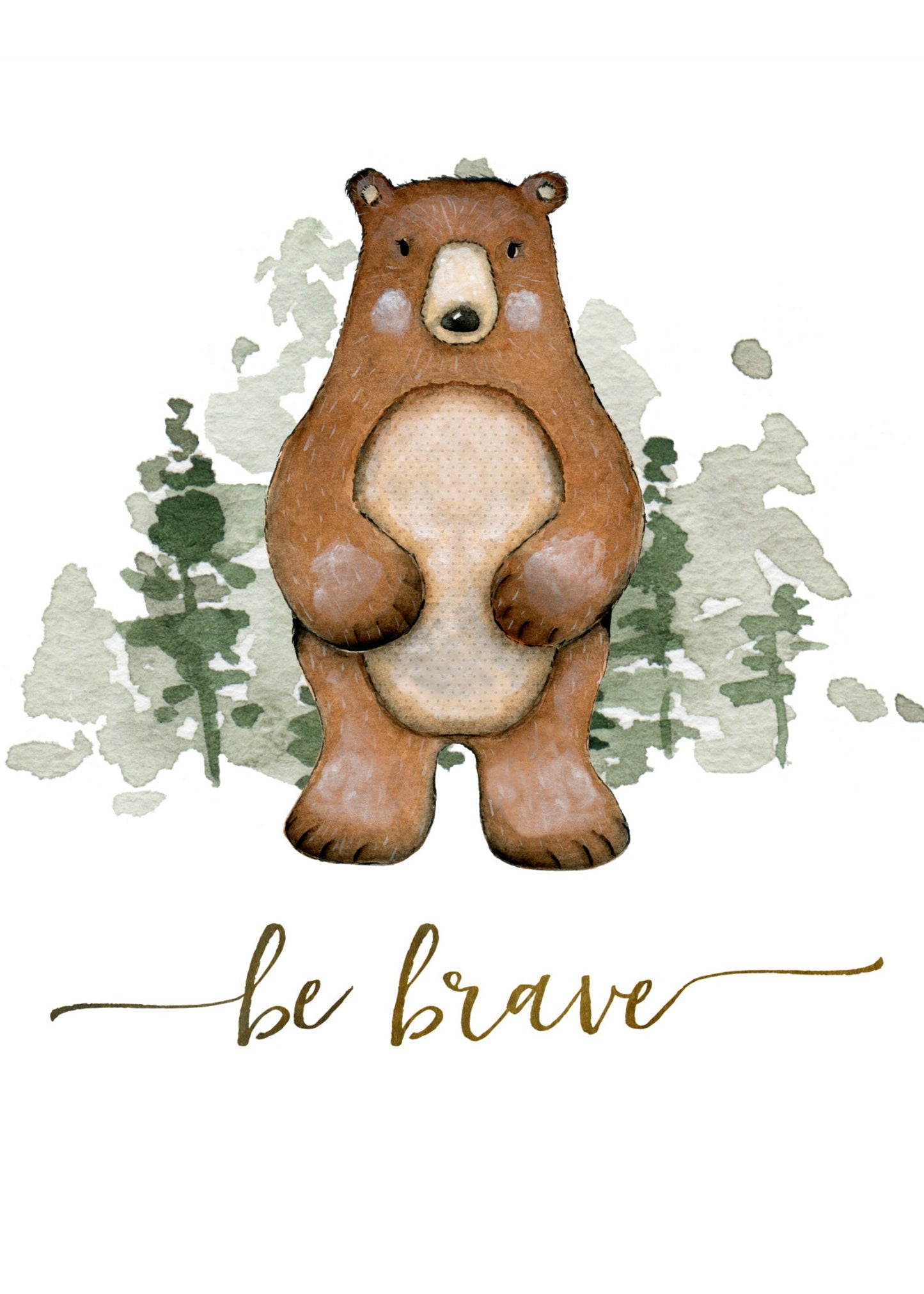 Unisex: Set of 6 - Woodlands Be Brave