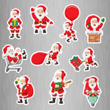 Santa Photo Fridge Magnets - (10 PER PACK) (UK)