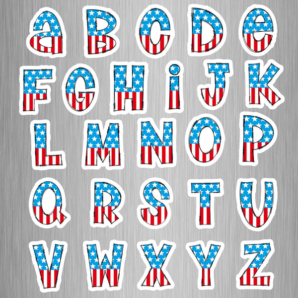 Captain America Alphabet Photo Fridge Magnets - (26 PER PACK)